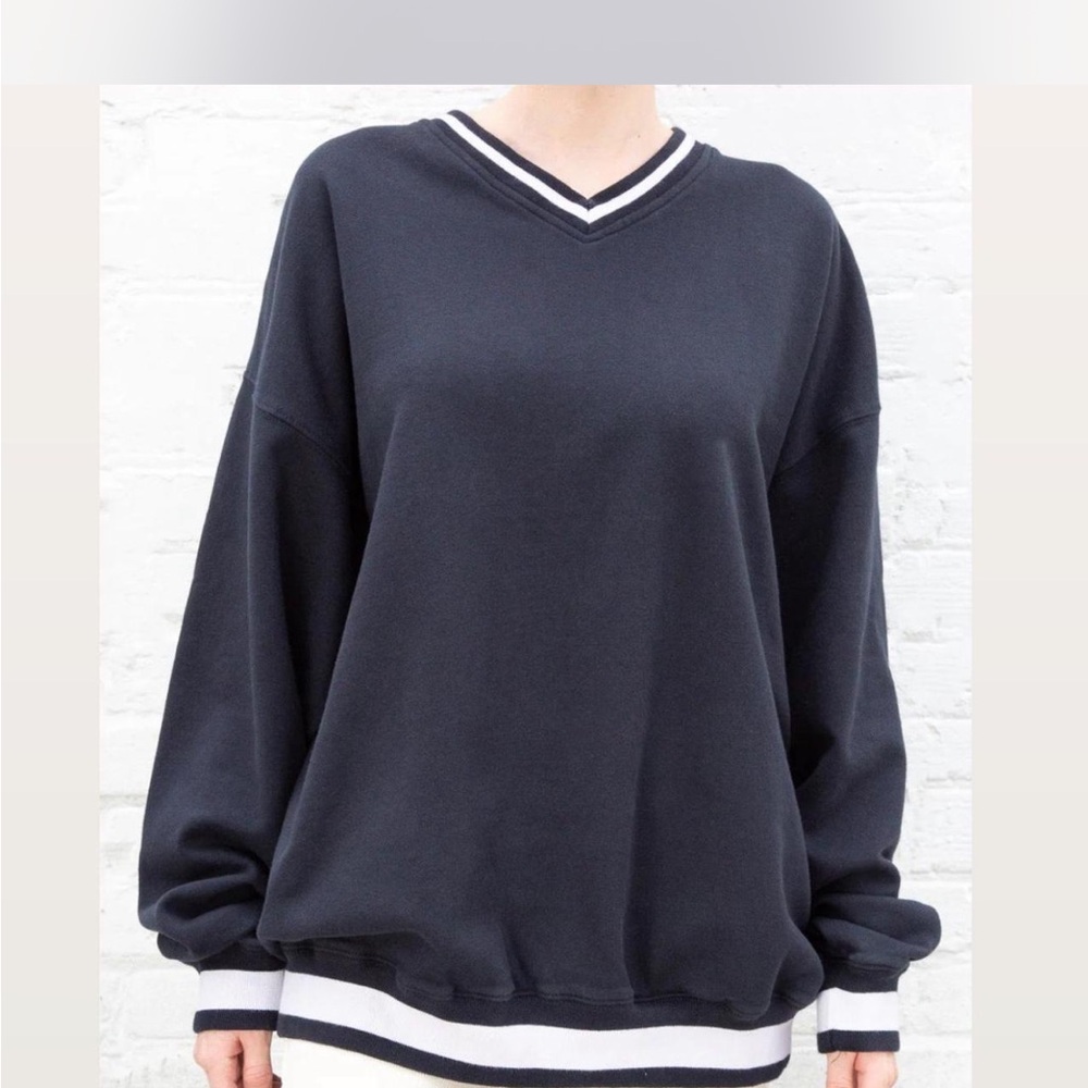 Women's Black V-Neck Sweater
